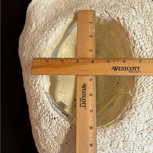 NWT Anthropologie x San Diego Hat Co.-Cream Coastal Cowgirl Boho Hat. - Picture 9 of 9